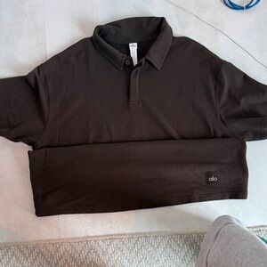 ALO Yoga Men's Brown Polo Shirt